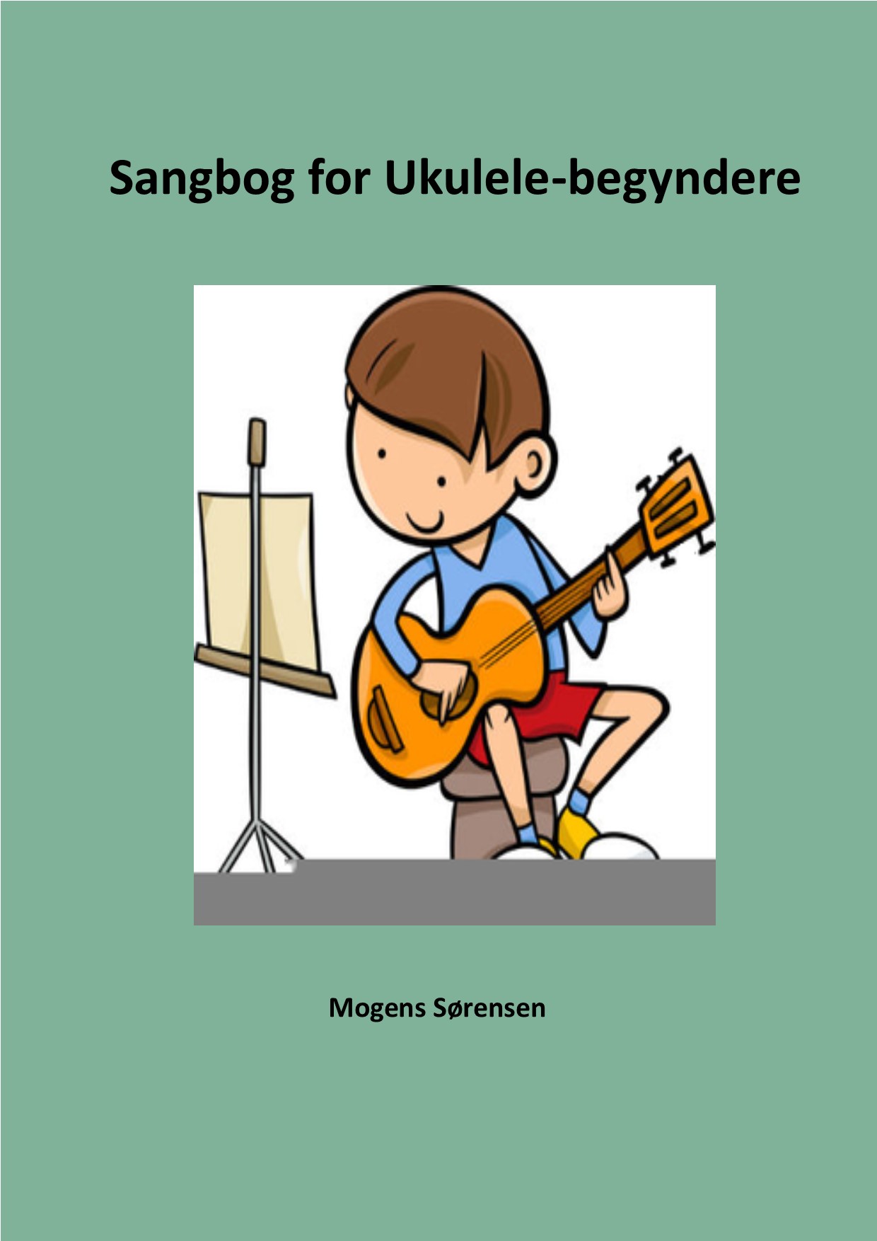 Coverbillede til Sangbog for Ukulele-begyndere.